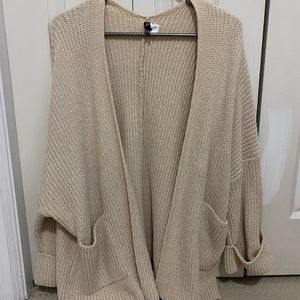Oversized knit cardigan